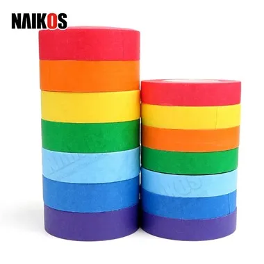 Bandă de mascare colorată curcubeu vibrant